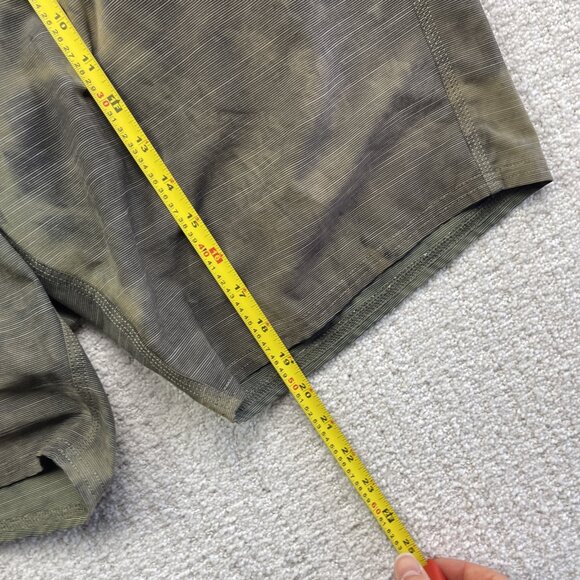 Y2K Oneill Hybrid Shorts Acid Bleach Men Brown Green Flat Front Board Short Read - Picture 8 of 13